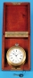 Grosse silberne (Chronometer Watch) Navigationsuhr der Royal Navy, Ulysse Nardin Locle, im Holzkästchen, um 1942