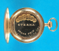 Silberne Chronometer Eterna-Taschenuhr,