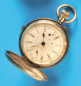 Silbertaschenuhr mit Sprungdeckel, Chronograph und 30-Minuten-Zähler