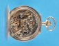 Feine, große Österreichische Silbertaschenuhr mit Doppel-Chronograph