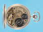 Silbertaschenuhr mit Sprungdeckel, Glashütter Uhrenfabrik Union Nr. 77325, Baujahr 1912,