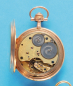 Glashütter Uhrenfabrik Union mit neuzeitlichem Etui, Goldtaschenuhr Louis XIV mit Außenscharnier und Sprungdeckel,