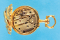 LeCoultre & Cie., sehr kleine Gold-Schmuck-Taschenuhr mit Gehäuse in Hochrelief