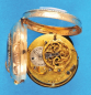 Gold-Email-Spindeltaschenuhr, Frankreich um 1800