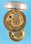 Englische Silbertaschenuhr mit Übergehäuse und früher Zylinderhemmung,