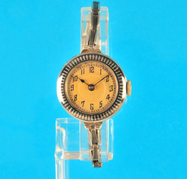 Damen-Tulasilber-Armbanduhr mit Tulasilberband