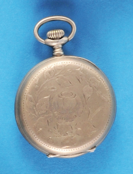 Silberne Damentaschenuhr mit Sprungdeckel,