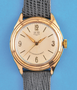 GUB Glashütte, Stossgesichert, Zentralsekunde,