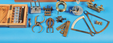 Konvolut mit Kleinwerkzeugen für Uhrmacher,