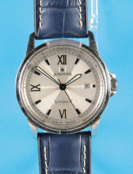 Junghans Automatic Armbanduhr mit Zentralsekunde und Datum,