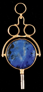 Taschenuhrschlüssel mit Lapislazuli