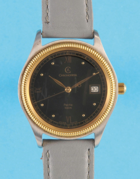 Stahl-Goldarmbanduhr mit Automatic, Chronoswiss Pacific,