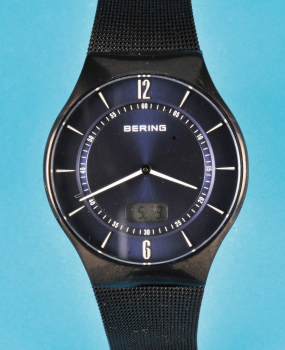 Bering Radio Controlled Funk-Armbanduhr mit Datum,