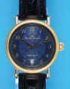 Vergoldete Armbanduhr im Verkaufs-Etui, Jaques Lemans Automatic