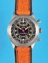Stahlarmbanduhr-Chronograph, Pierce, mit 60-Minuten-Zähler, cal. 134, um 1950