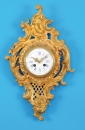 Französische Wand-Cartelluhr mit Halbstundenschlag auf Glocke, 19.Jh.