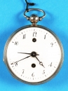 Silberne Spindeltaschenuhr mit Wecker auf Glocke, Maillardet (Chaux-de-Fonds)
