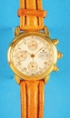 Vergoldeter Junghans Armbanduhr-Chronograph mit Automatic, Ref. 27/7300,