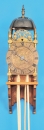 Einzeigerige englische Laternuhr mit Stundenschlag auf Glocke, um 1700