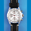 Buren Grand Prix Automatic Armbanduhr mit Datum und Chronograph mit 30-Minuten und 12-Stunden-Zähler