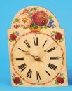 Schwarzwalduhr mit Bogenschild und Stundenschlag auf Glocke, Mitte 19.Jh.