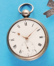Silbertaschenuhr mit Rechenanker-Hemmung, Tho(ma)s Moss, London (Lit. Baillie S.226) 1775-1827