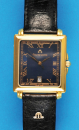 Maurice Lacroix, rechteckige Quarz-Armbanduhr mit Zentralsekunde und Datum