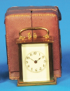 Miniatur-Reiseuhr im Etui, Waterbury, Clock Co., USA,