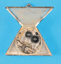 3-eckige Freimaurer-Silbertaschenuhr, Solvil Watch Co., G. Schwab-Loeille, Genève