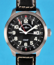 Große Zeno Watch, Basel, Stahl-Armbanduhr mit Automatic, Datum, Zentralsekunde,
