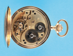 IWC, International Watch Co., Schaffhausen, große Goldtaschenuhr mit Sprungdeckel, cal. 53, 19“‘ H 7,