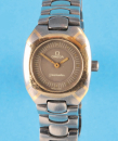 Omega Seamaster Polaris 120 M Quarz Titan/Gold-Damen-Armbanduhr mit Titan/Goldband,
