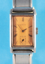 Rechteckige Laco Armbanduhr mit Flexband, Formankerwerk cal. 550, 1930er-Jahre,