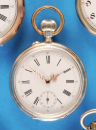 Silbertaschenuhr, Werk mit Fabrikmarke Hans Peter-Wolter,