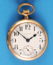 American Waltham Riverside, vergoldete Taschenuhr mit Schraubboden,