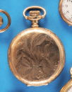 Elgin National Watch Co, USA, vergoldete Taschenuhr mit Sprungdeckel,
