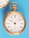 American Waltham Watch Co., Safety Pinion, große 10-ct.- Rolledgold-Taschenuhr
