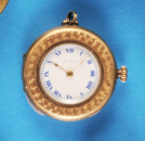 Elgin USA, vergoldete Damen-Anhängeuhr mit Widmung „Belly, Love ya Dave, 1977“,