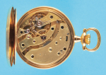 Goldtaschenuhr mit Gehäusepunze S.G. in Raute mit Schlüssel (Lit. Mikrolisk: