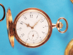 Goldtaschenuhr mit Sprungdeckel, sign. Martin Halbkram, Hof-Uhrmacher, Wien,