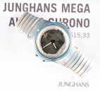 Junghans Mega Alarm-Chronograph, Funkarmbanduhr, W615.33,