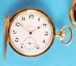 Tavannes Watch Co., Goldtaschenuhr mit Sprungdeckel,