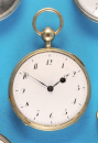 Große Spindeltaschenuhr mit Viertel-Stunden-Dreiklang-Repetition,