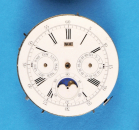 Savonette-Werk mit Minuten-Repetition auf 2 Tonfedern über Schieber,