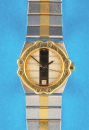 Chopard St. Moritz, Ref.8024, 6-eckige Stahl/Gold-Damen-Armbanduhr mit Stahl/Goldband
