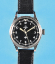 Omega Military Armbanduhr mit britischem Hoheitszeichen und Zentralsekunde,
