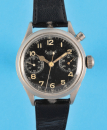 Hanhart Flieger-Armbanduhr-Chronograph mit 1 Drücker, 2.WK, cal. 40, 1940er-Jahre