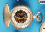 George Bélangère, Le Locle, Sterlingsilber-Taschenuhr mit Sprungdeckel und 5-Minuten-Repetition,