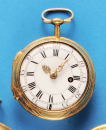 Julien Le Roy à Paris (Lit. Tardy, S. 394 ff.), vergoldete Spindeltaschenuhr,