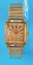 Longines Vintage Armbanduhr mit viereckigem 10-ct.-Goldfilled-Gehäuse